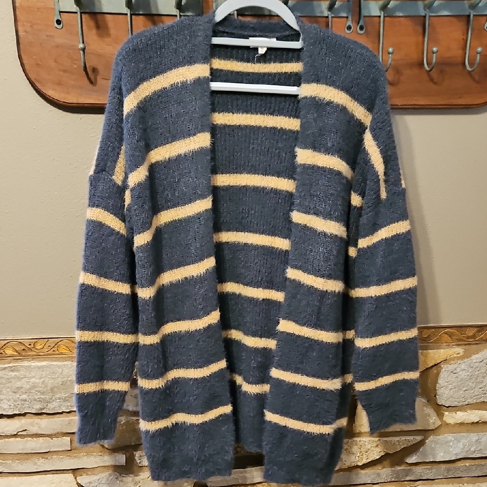 ee:some Striped Soft Cardigan Size M/L